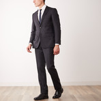 Classic Fit Half-Canvas Suit // Grey Window Pindot (US: 44S)