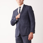 Classic Fit Half-Canvas Suit // Slate Sharkskin (US: 36S)