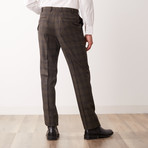 Classic Fit Half-Canvas Suit // Brown Check (US: 42S)