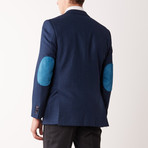 Classic Fit Half-Canvas Sport Jacket // Blue Luxury (US: 38S)