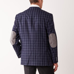 Classic Fit Half-Canvas Sport Jacket // Blue Class Square (US: 44S)