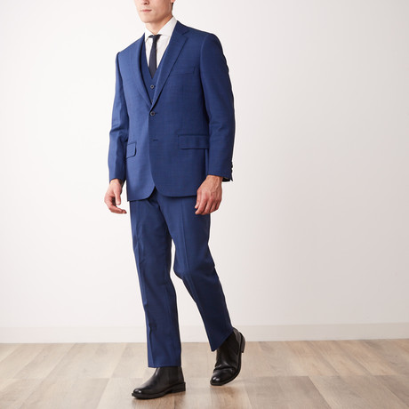 Classic Fit Half-Canvas Suit // Blue Nailhead (US: 36S)