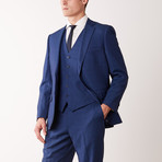 Classic Fit Half-Canvas Suit // Blue Nailhead (US: 46S)