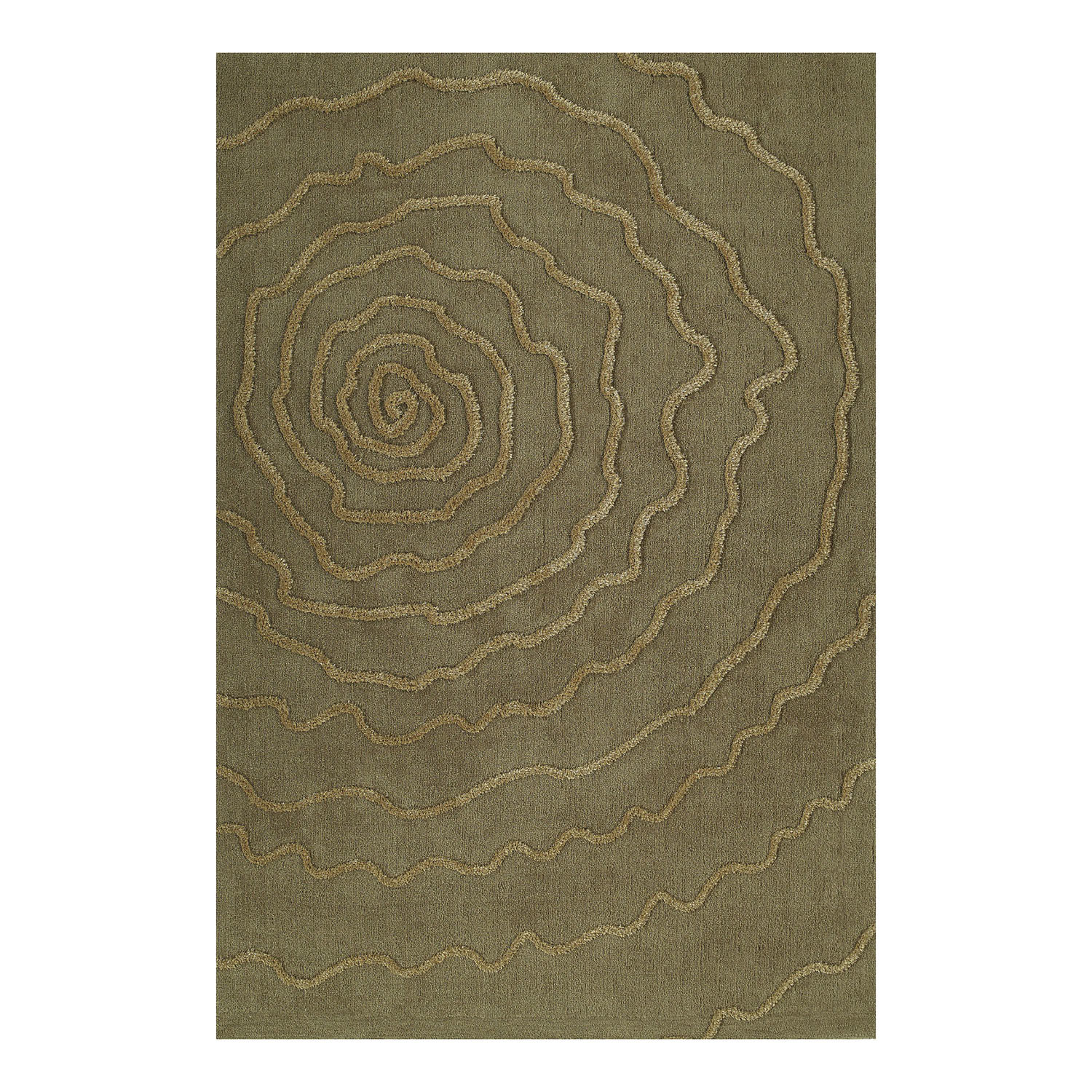 Chase // Artistic Spiral // Khaki Area Rug // 5' x 7'6 - Dalyn Rug ...