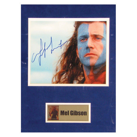 Mel Gibson // Braveheart // Signed Photo