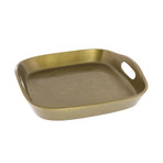 Mackenzie Square Tray // Med // Brass