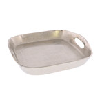 Mackenzie Square Tray // Med // Nickel