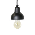 Webster Petite Metal Pendant // Black