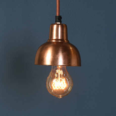 Webster Petite Metal Pendant // Copper