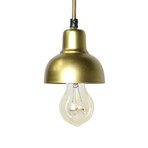 Webster Petite Metal Pendant // Brass