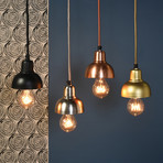 Webster Petite Metal Pendant // Copper