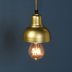 Webster Petite Metal Pendant // Brass