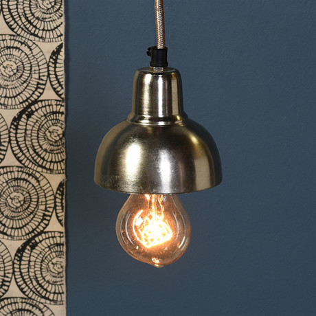 Webster Petite Metal Pendant // Nickel