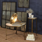 Savoy Iron + Stone Side Table