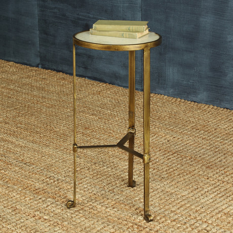 Savoy Iron + Stone Side Table