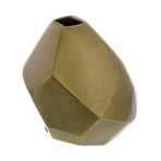 Liv Faceted Vase // Brass