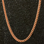 Stainless Steel Franco Chain // 4mm (Rose Gold)