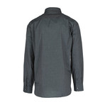 Ernesto Regular Fit Long Sleeve // Black, Gray Solid (2XL)
