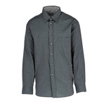 Ernesto Regular Fit Long Sleeve // Black, Gray Solid (2XL)