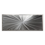 Tantalum Composition // Silver Frame (48"W x 19"H x 1"D)