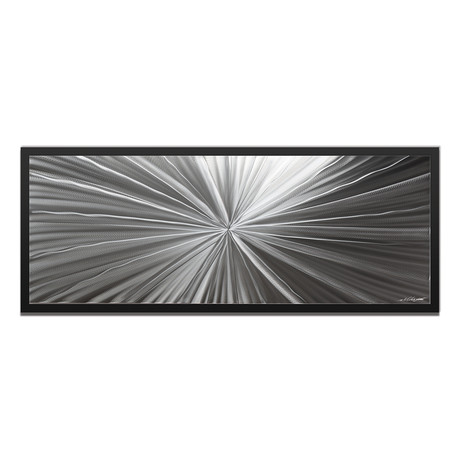 Tantalum Composition // Black Frame (48"W x 19"H x 1"D)