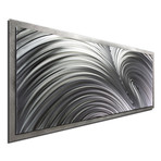 Fusion Composition // Silver Frame (48"W x 19"H x 1"D)