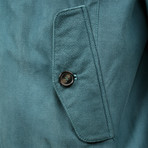 Suede Coat // Turquoise Green (XL)