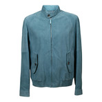 Suede Coat // Turquoise Green (S)