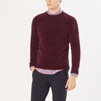 Olivier Velvet Sweater // Burgundy (XL)