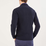 Wyatt Zipper Cardigan // Navy (S)