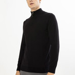 Easton Zipper Sweater // Black (M)