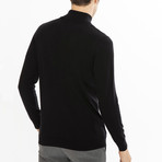 Easton Zipper Sweater // Black (M)