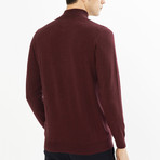 Easton Zipper Sweater // Burgundy (2XL)