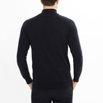 Easton Zipper Sweater // Navy (M)