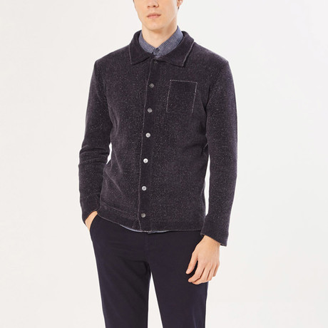 Eastwick Polo Knitwear Jacket // Indigo (S)