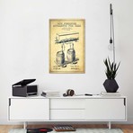 Beer Apparatus // Vintage Patent Blueprint // Aged Pixel (26"W x 18"H x 0.75"D)