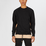 Sideline Box Crew Sweater // Black + Biscuit (S)