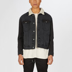 Sherpa Denim Jacket // Milled Black (M)