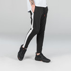 Jumpshot Track Pant // Black + White (29WX32L)