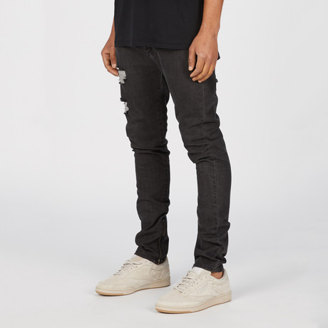 Joe Blow Zip Denim // Milled Black (29WX32L)