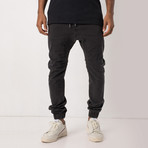 Sureshot Denim Jogger // Milled Black (30WX32L)