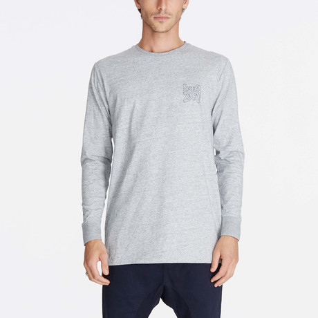 Code Flintlock Long Sleeve Tee // Grey Marle (XS)