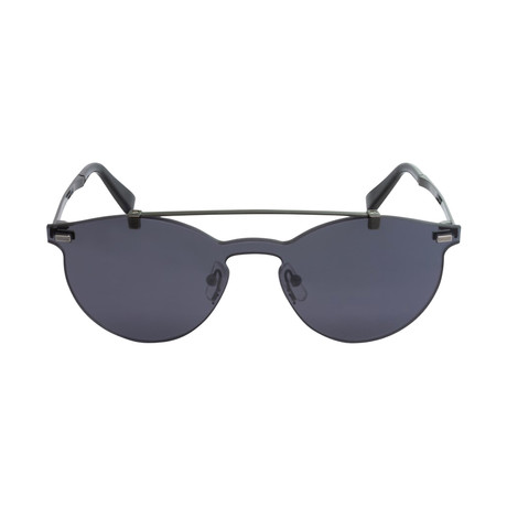 Zegna // Single Lens Sunglasses // Gray + Smoke