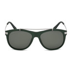 Dsquared2 // Top Bar Sunglasses // Matte Dark Green + Green