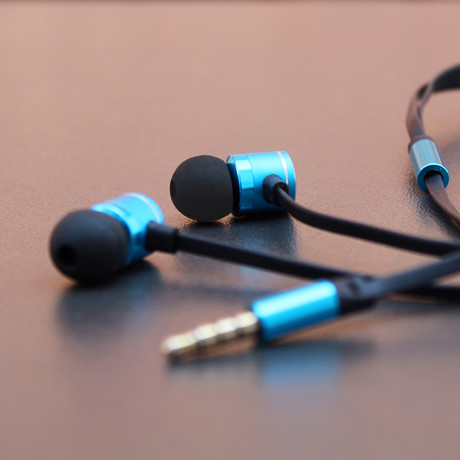 Fighter Pro HD In-Ear Headphones // Blue