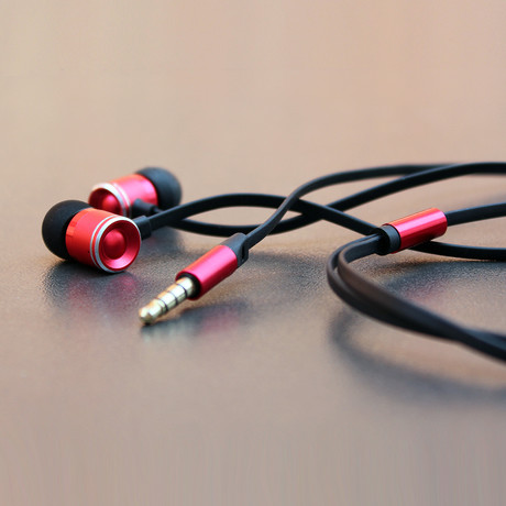 Fighter Pro HD In-Ear Headphones // Red