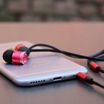 Fighter Pro HD In-Ear Headphones // Red