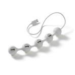 Peas Hub For USB Plugs (Warm Gray)