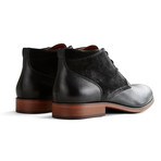 Thames St. Leather Suede // Black + Dark Gray (Euro: 42)