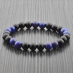 Onyx + Lapis Lazuli Stone Bracelet